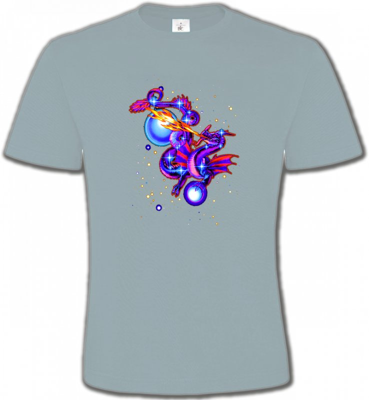 T-Shirts Col Rond Unisexe Dragons Dragon enchanté (Y2)