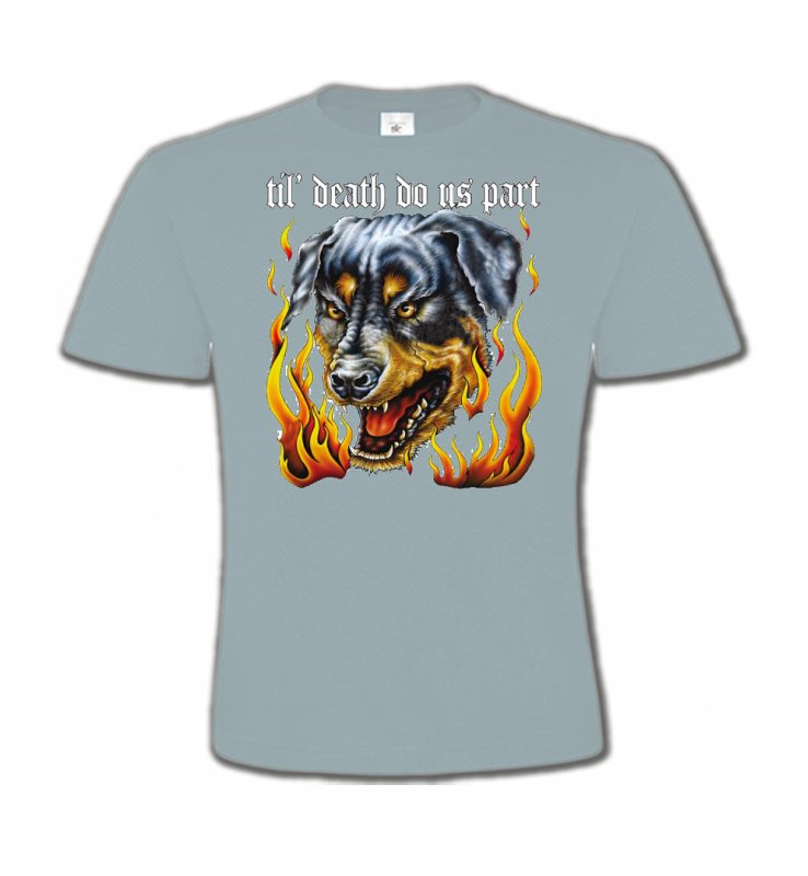 T-Shirts Col Rond Enfants Rottweiler Rottweiler Enfer (P)