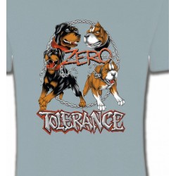 T-Shirts Tribal Métal Celtique Rottweiler zéro tolérance (B)