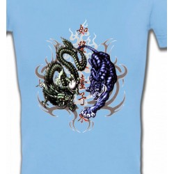 T-Shirts Dragons Dragons bleu et vert (W4)