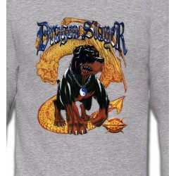 Sweatshirts Tribal Métal Celtique Rottweiler et Dragon (H)