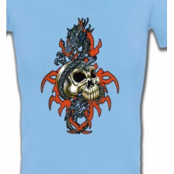 T-Shirts Tribal Métal Celtique Crâne et dragon