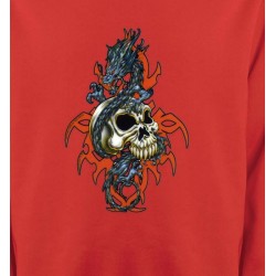 Sweatshirts Tribal Métal Celtique Crâne et dragon