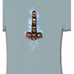 T-Shirts Tribal Métal Celtique Têtes de mort électriques