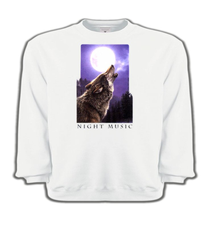Sweatshirts Enfants Loups Loup pleine lune (D)