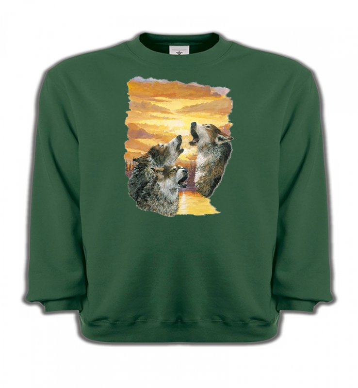 Sweatshirts Enfants Loups Loups crépuscule (H)