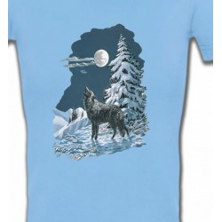 T-Shirts Loups Loup dans la neige (T)