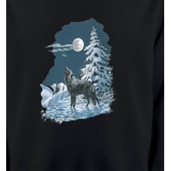 Sweatshirts Animaux de la nature Loup dans la neige (T)