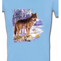 T-Shirts Animaux de la nature Loup en hiver (U)