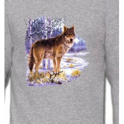Sweatshirts Animaux de la nature Loup en hiver (U)