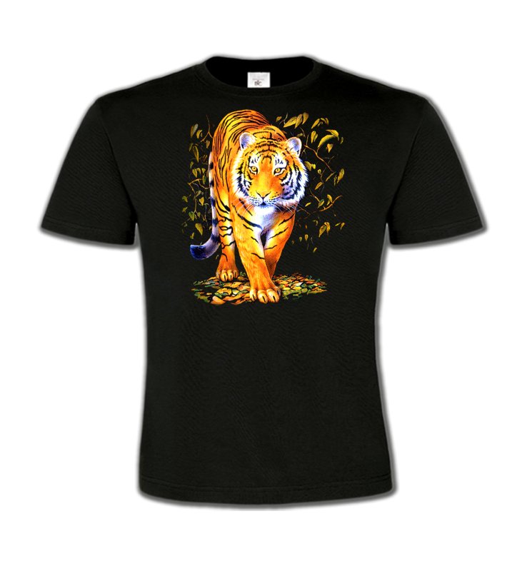 T-Shirts Col Rond Enfants Safari Tigre (H)