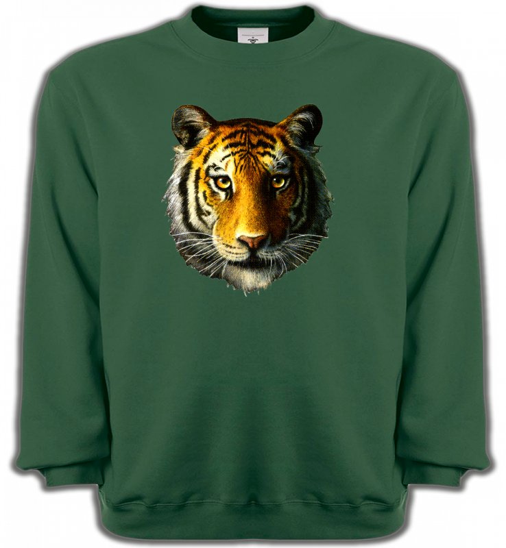 Sweatshirts Unisexe Safari Tête de tigre (K)