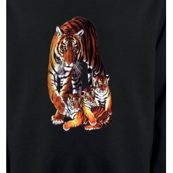 Sweatshirts Safari Maman tigre et ses 3 petits