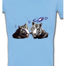 T-Shirts Animaux de la nature Deux tigres blancs (Y)