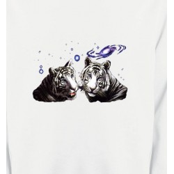 Sweatshirts Animaux de la nature Deux tigres blancs (Y)