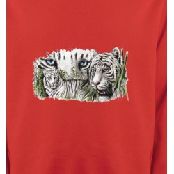 Sweatshirts Animaux de la nature Tigres blancs (D)