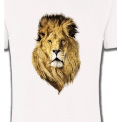 T-Shirts T-Shirts Col Rond Enfants Tête de lion (X2)