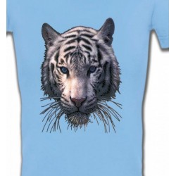 T-Shirts Animaux de la nature Tête de tigre blanc (X)