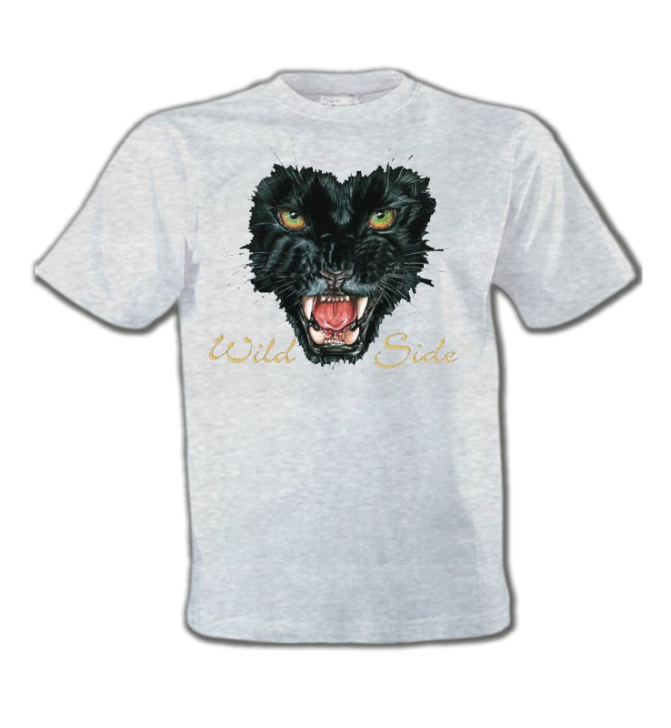T-Shirts Col Rond Enfants Safari Tigre Noir (G)