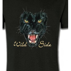 T-Shirts Animaux de la nature Tigre Noir (G)