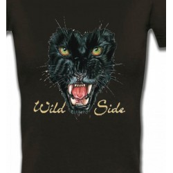 T-Shirts Animaux de la nature Tigre Noir (G)