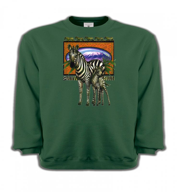 Sweatshirts Enfants Safari Un zèbre et son petit