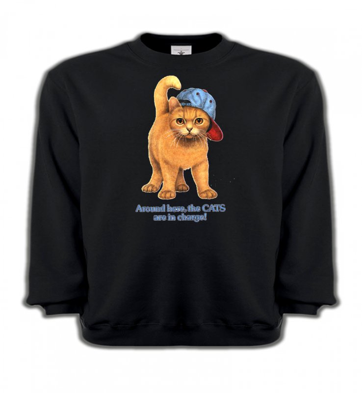 Sweatshirts Enfants Races de chats Chat roux Humour