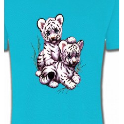 T-Shirts Animaux de la nature Deux bébés tigres blancs