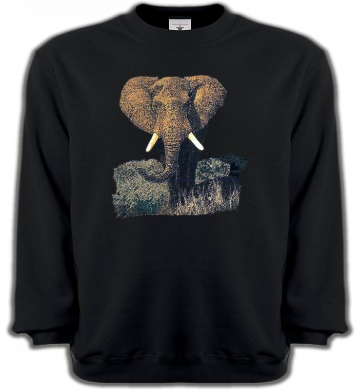 Sweatshirts Unisexe Safari Eléphant