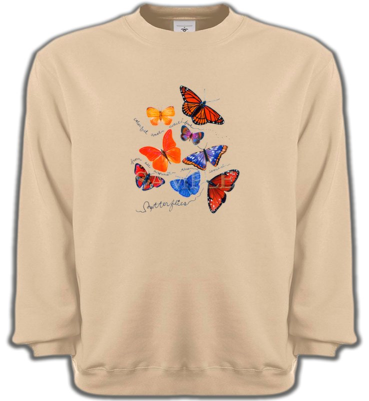 Sweatshirts Unisexe Papillons Papillons
