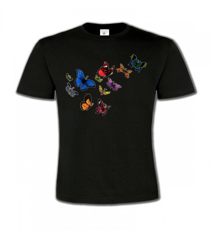T-Shirts Col Rond Enfants Papillons Papillons - 2