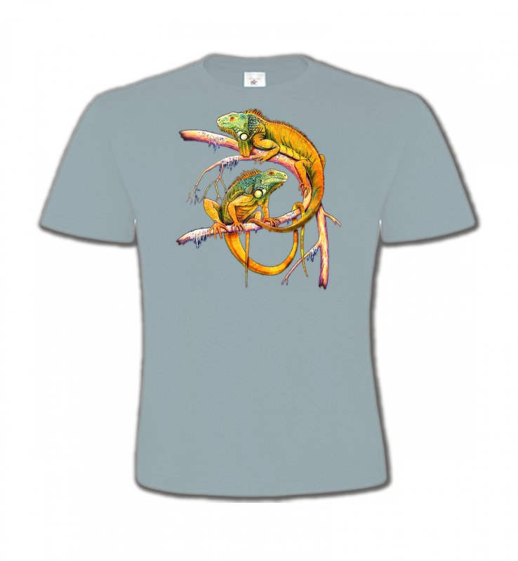 T-Shirts Col Rond Enfants Reptiles Iguanes