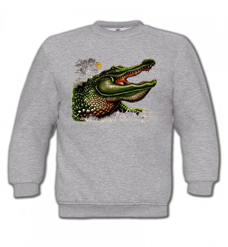 Sweatshirts Enfants Reptiles Crocodile (C)