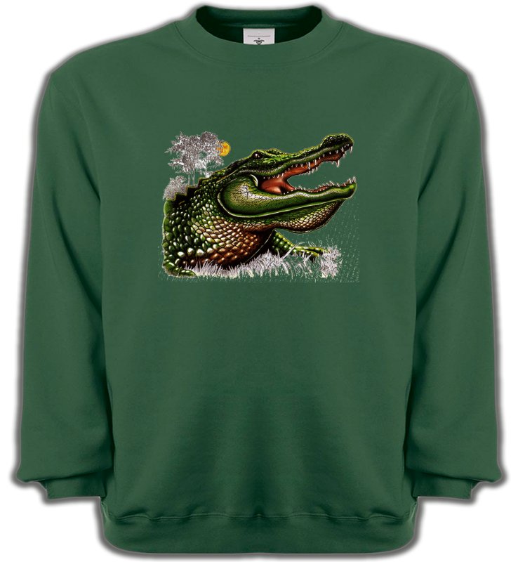 Sweatshirts Unisexe Reptiles Crocodile (C)