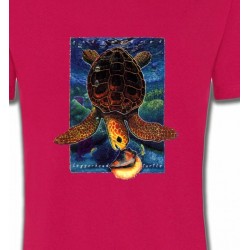 T-Shirts Animaux de la nature Tortue au fond de la mer