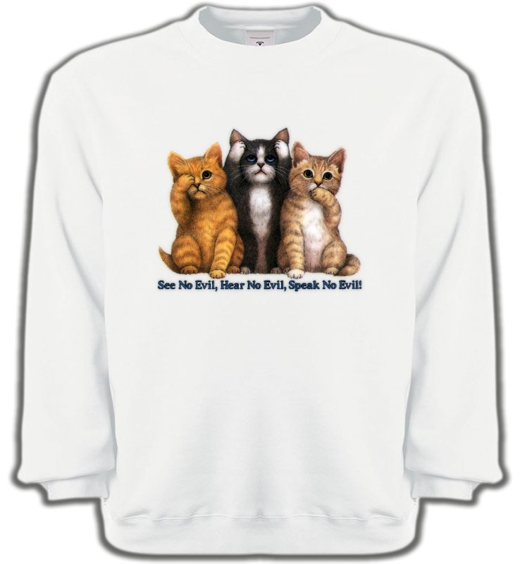 Sweatshirts Unisexe Races de chats Chatons humour (I)