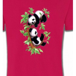 T-Shirts T-Shirts Col Rond Enfants Bébé Pandas (B)