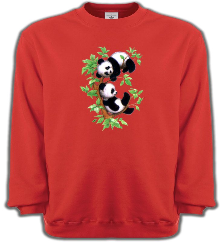 Sweatshirts Unisexe Enfants Bébé Pandas (B)