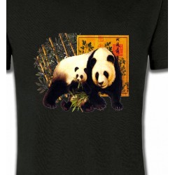T-Shirts Animaux de la nature Une maman panda et son petit