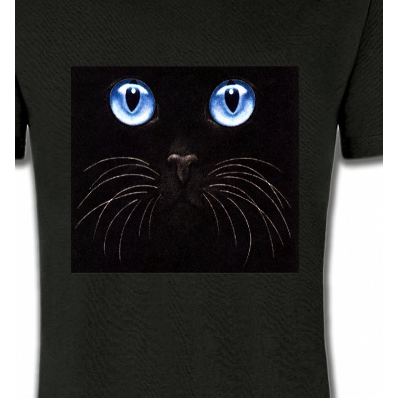 Chat Noir Yeux Bleus