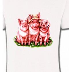 T-Shirts Cochon 3 cochons (B)