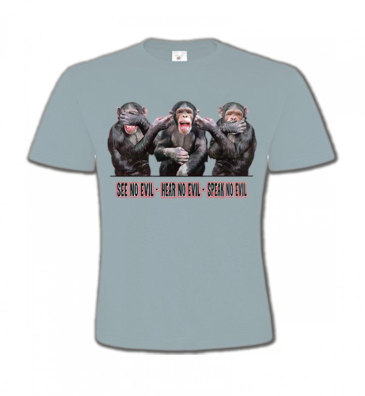 T-Shirts Col Rond Enfants Signes astrologiques 3 Chimpanzés