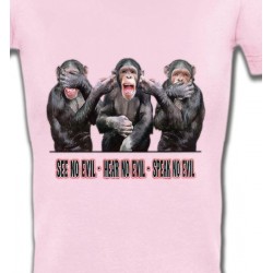 T-Shirts Singe 3 Chimpanzés