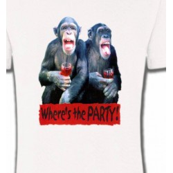 T-Shirts T-Shirts Col Rond Enfants 2 Chimpanzés