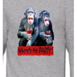 Sweatshirts Sweatshirts Unisexe 2 Chimpanzés