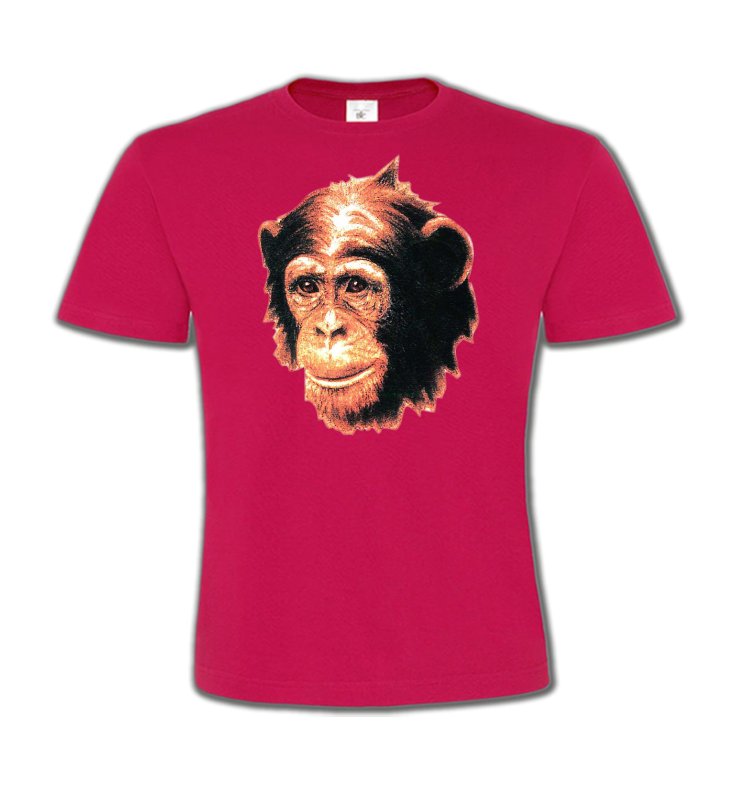 T-Shirts Col Rond Enfants Singe 1 Chimpanzé