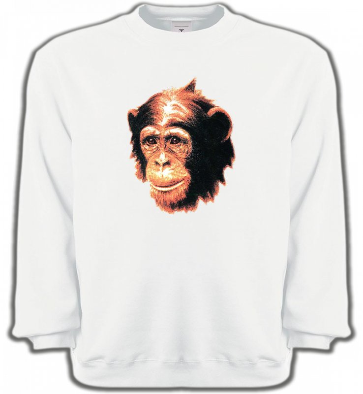 Sweatshirts Unisexe Singe 1 Chimpanzé