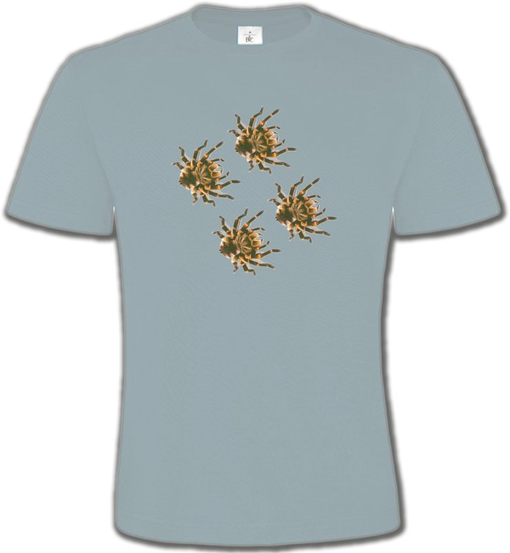 T-Shirts Col Rond Unisexe Arachnides Araignées