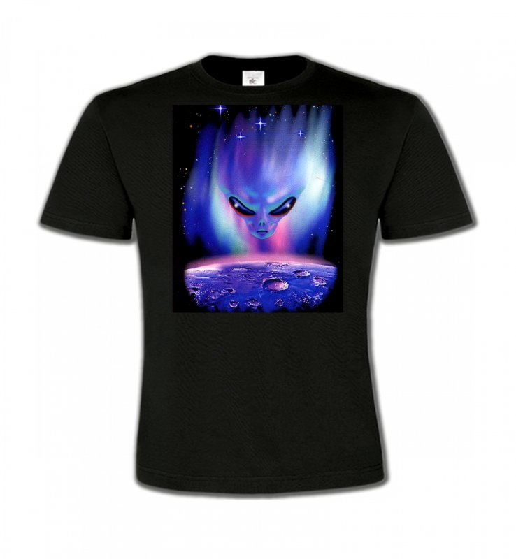 T-Shirts Col Rond Enfants Planètes et Aliens Planete et Alien