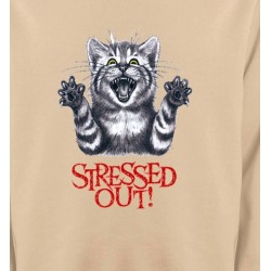Sweatshirts Sweatshirts Unisexe Chat humour Stressed Out (V)